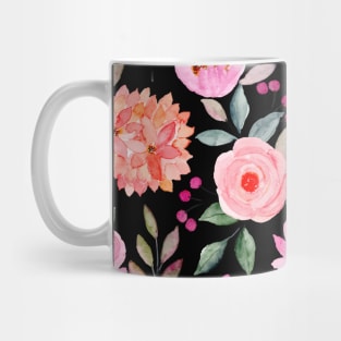 pink floral pattern Mug